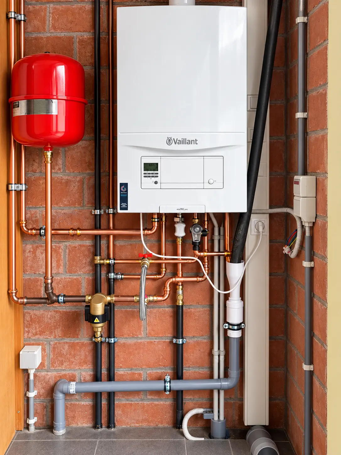 Vaillant CV-ketel geplaatst te Stekene door Van Guyse Verwarming